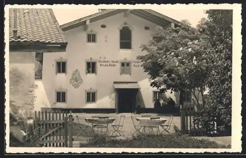 Foto-AK Grassau / Chiemgau, Gasthof zur Mauth, Bes. Jos. Binder