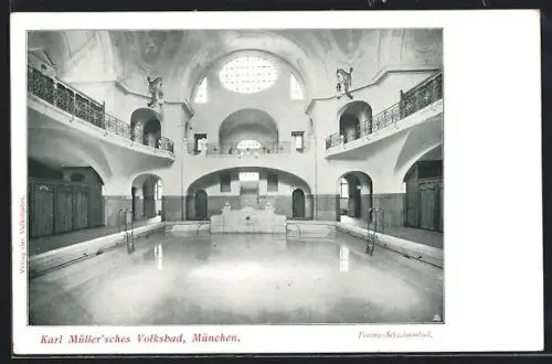 AK München, Karl Müller`sches Volksbad
