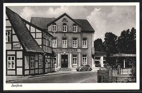 AK Lemförde, Hotel Hollmeyer und Esso-Tankstelle