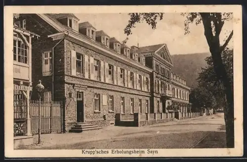 AK Sayn, Strassenpartie am Krupp`schen Erholungsheim