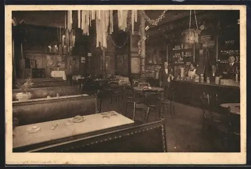 AK Hamburg-St. Pauli, Büchele`s Original Münchener Bräustube, Wilhelminenstrasse 4, Innenansicht