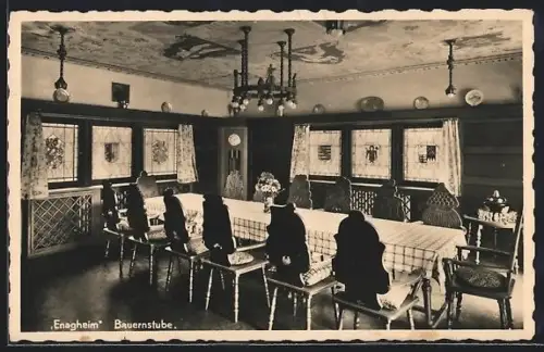 AK Rottach-Egern /Tegernsee, Gasthaus Enagheim, Bauernstube