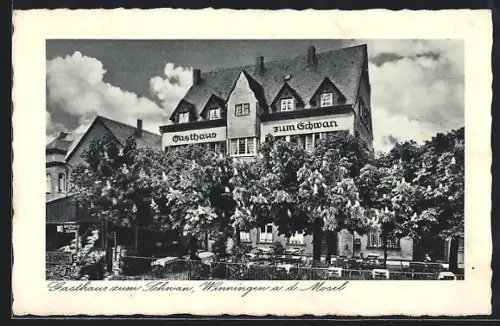 AK Winningen / Mosel, Gasthaus zum Schwan