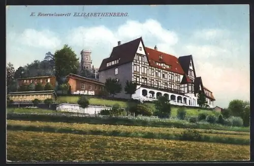 AK Waldhausen / Welzheim, K.Reservelazarett Elisabethenberg