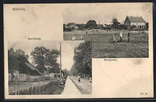 AK Eickeloh, Dorfstrasse, Dorfpartie