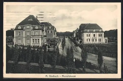 AK M.-Gladbach, Blick nach der Mozartstrasse