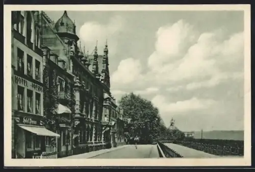 AK Koblenz, Hotel Preuss, Rheinzollstrasse 12