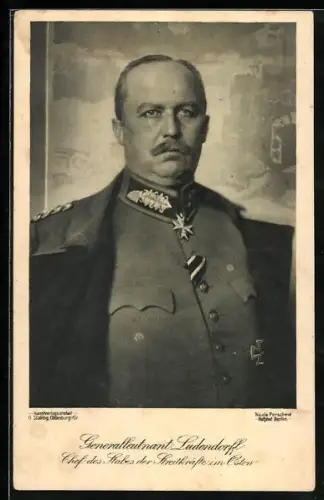AK Generalleutnat Ludendorff, Chef des Stabes der Streitkräfte im Osten
