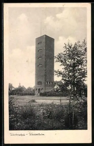 AK Westerstede, Blick zum Wasserturm