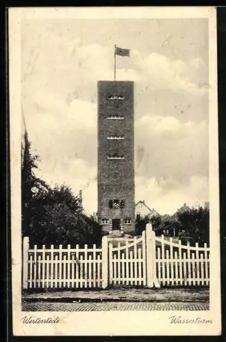 AK Westerstede, Wasserturm mit flagge