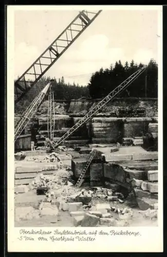 AK Obernkirchen, Sandsteinbruch auf dem Bückeberge