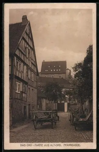 AK Bad Orb, Partie in der Pfarrgasse