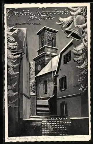 AK Waldmohr /Pfalz, Treppenaufgang zum Kirchturm