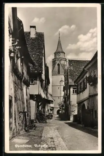 AK Dornstetten, Partie in der Badgasse