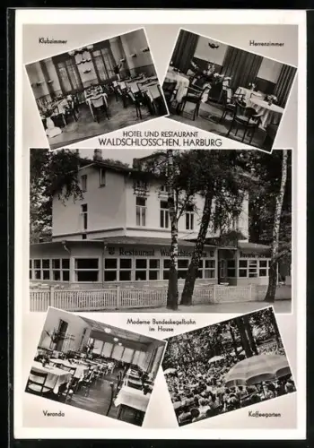 AK Hamburg-Harburg, Hotel und Restaurant Waldschlösschen, Inh. Paul Mroziewski, Heimfelder Strasse 118, Klubzimmer