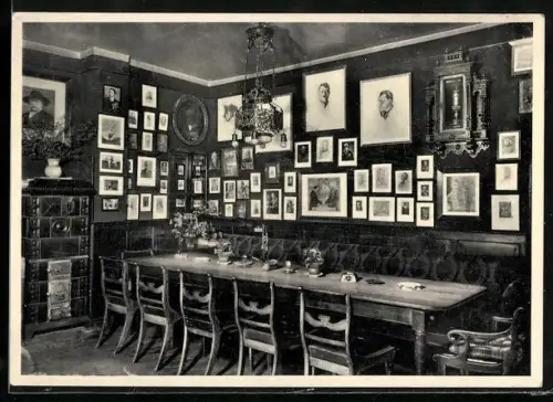 AK Westerstede i. O., Gasthaus Busch Hotel, Inh. Hermann Cording, Innenansicht