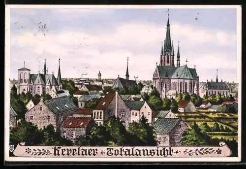 AK Kevelaer, Blick in den Ort