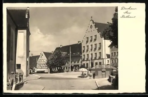 AK Dachau, Partie am Rathaus