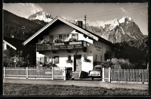 AK Garmisch, Gasthaus Schwaiger, Alpspitzstrasse 52