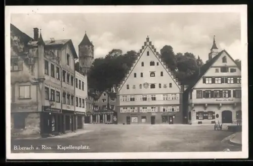 AK Biberach a. Riss, Bank am Kapellenplatz