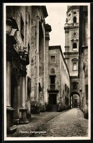 AK Passau, Blick in die Zengergasse