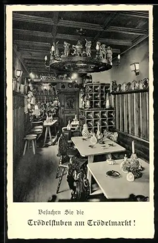 AK Nürnberg, Gasthaus Trödelstuben, Am Trödelmarkt, Inh. Feinkost Brinke