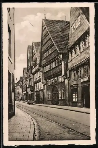 AK Osnabrück, Alte Häuser an der Bierstrasse