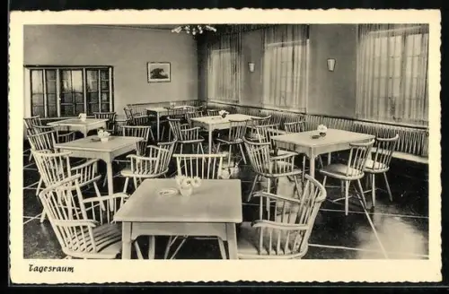 AK Westerstede, Jugendherberge und Höhensportanlage, Tagesraum, Innenansicht