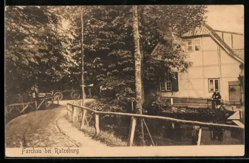 AK Farchau bei Ratzeburg, Strasse im Ort