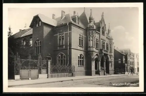 AK Würselen, Strassenpartie mit Rathaus