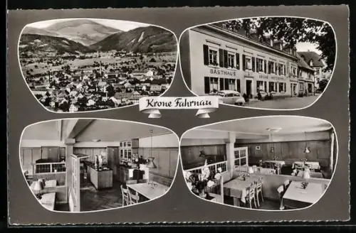 AK Fahrnau, Gasthaus Krone, Inh. Hans Werner, Ortsansicht