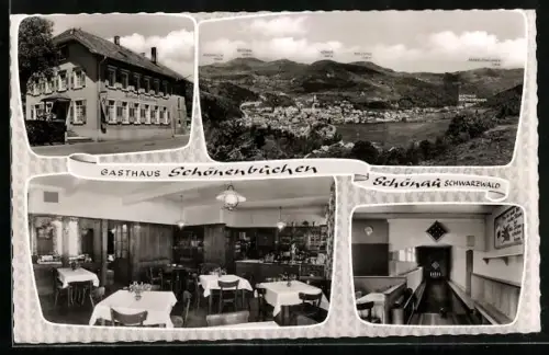 AK Schönau /Schwarzwald, Gasthaus Schönenbuchen, Innenansichten