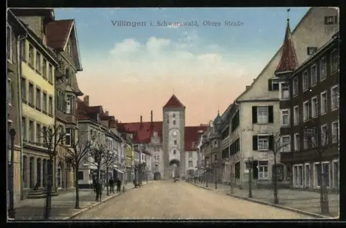 AK Villingen i. Schwarzwald, Obere Strasse am Tor