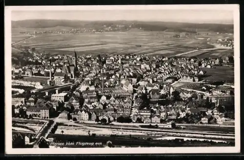 AK Pfersee, Teilansicht, Fliegeraufnahme