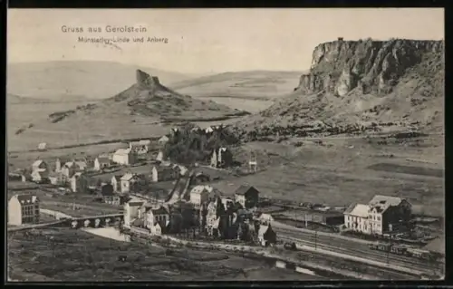 AK Gerolstein, Teilansicht mit Münsterley Linde und Anberg