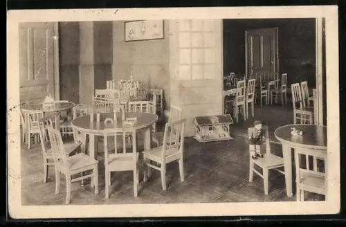 AK Badenweiler /Schwarzwald, Kindergenesungsheim Hebelhaus, Spiel- und Ess-Zimmer, Innenansicht