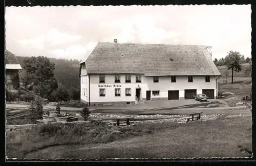 AK Nöggenschwiel /Schwarzwald, Gasthaus Kranz, Bes. Familie Karl Hilpert