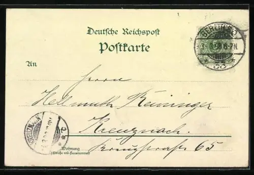 Lithographie Berlin, Reichstagsgebäude, Siegessäule