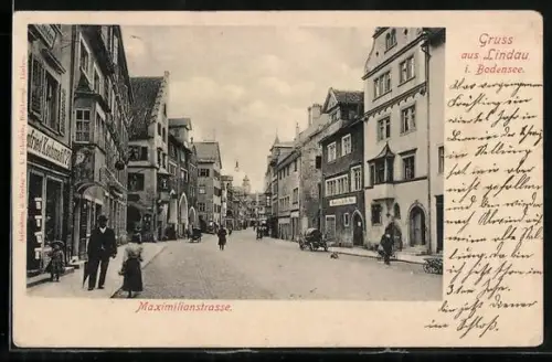 AK Lindau /Bodensee, Maximilianstrasse