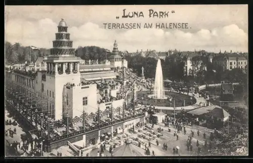 AK Berlin, Luna Park, Terrassen am Halensee