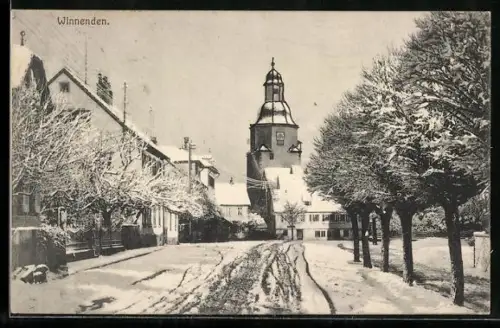 AK Winnenden, Kirche im Winter