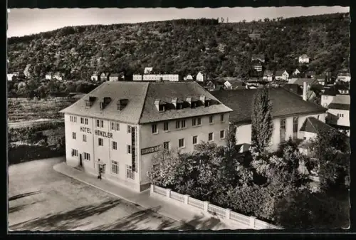 AK Plochingen a. N., Hotel Henzler, Inh. J. Henzler
