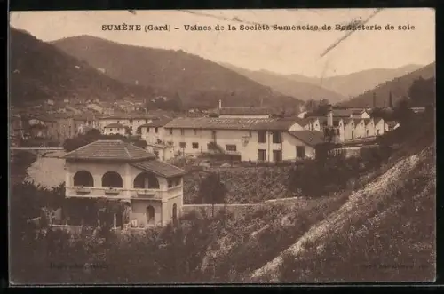 AK Sumène /Gard, Usines de la Société Suménoise de Bonneterie de soie