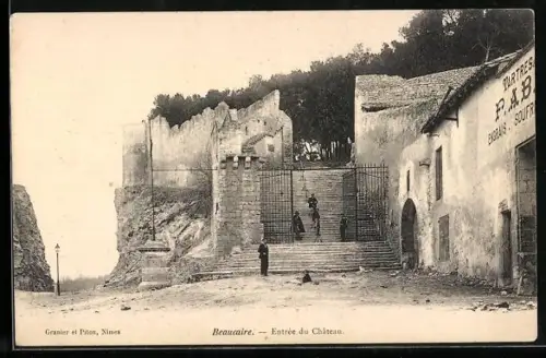 AK Beaucaire, Entrée du Château