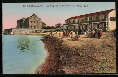 AK Le Grau-du-Roi, La Plage de la Rive Droite et la Brise