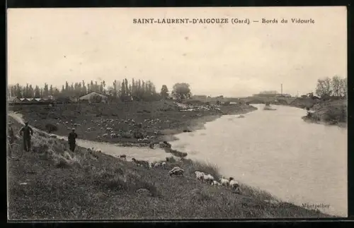 AK Saint-Laurent-d`Aigouze /Gard, Bords du Vidourle