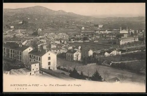 AK St-Hypolite-du-Fort, Vue d`ensemble et le Temple