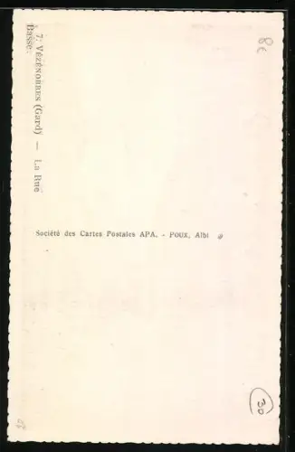 AK Vézénobres /Gard, La Rue Basse