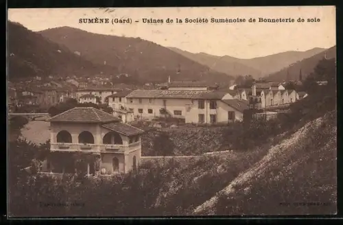 AK Sumène /Gard, Usines de la Société Suménoise de Bonneterie de soie