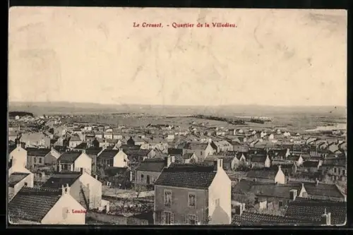 AK Le Creusot, Quartier de la Villedieu